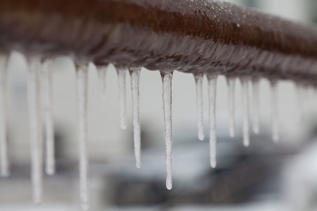 Frozen Pipe Inside